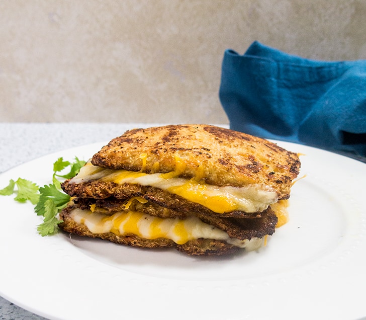 Cauliflower Bread Grilled Cheese Apples for CJ