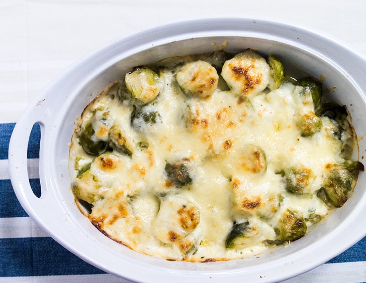 Brussels Sprouts Au Gratin Apples for CJ