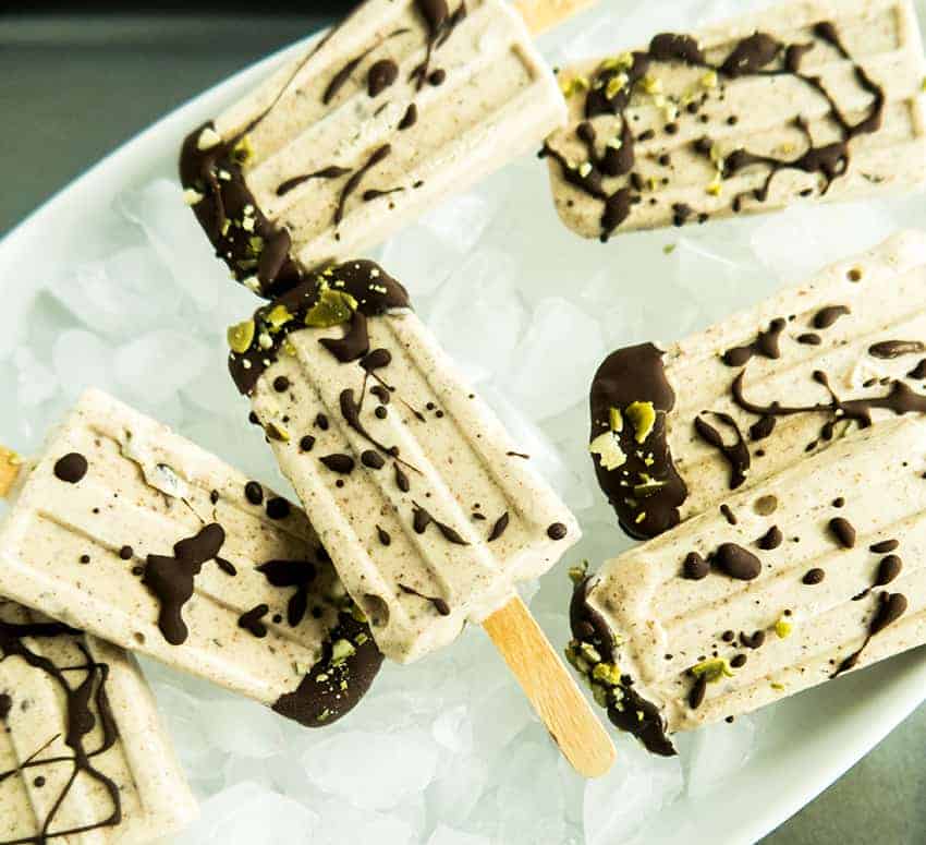 Chocolate Almond Butter Popsicles Apples for CJ