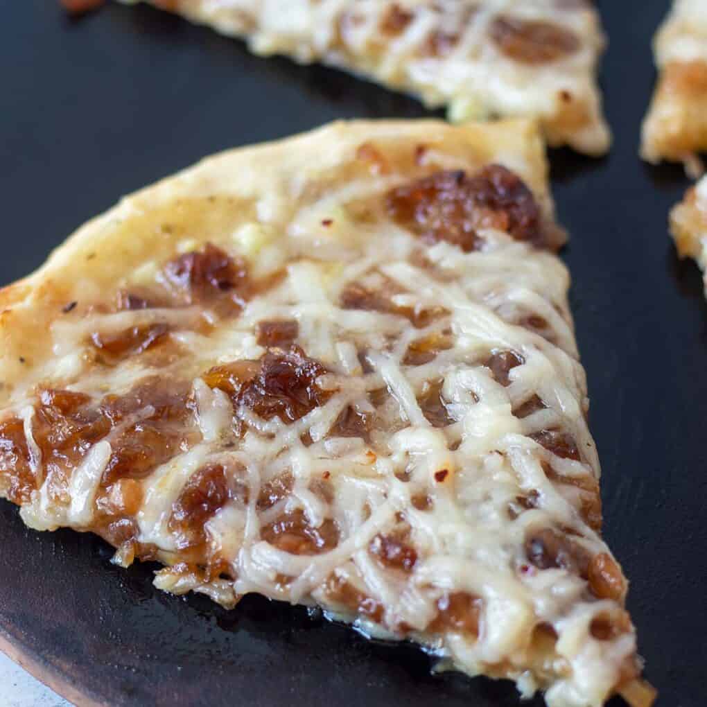 Caramelized Onion Pizza With Cream Cheese Apples for CJ