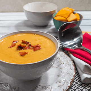 Roasted Butternut Squash & Red Pepper Soup