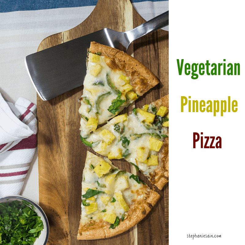 Vegetarian Pineapple Pizza