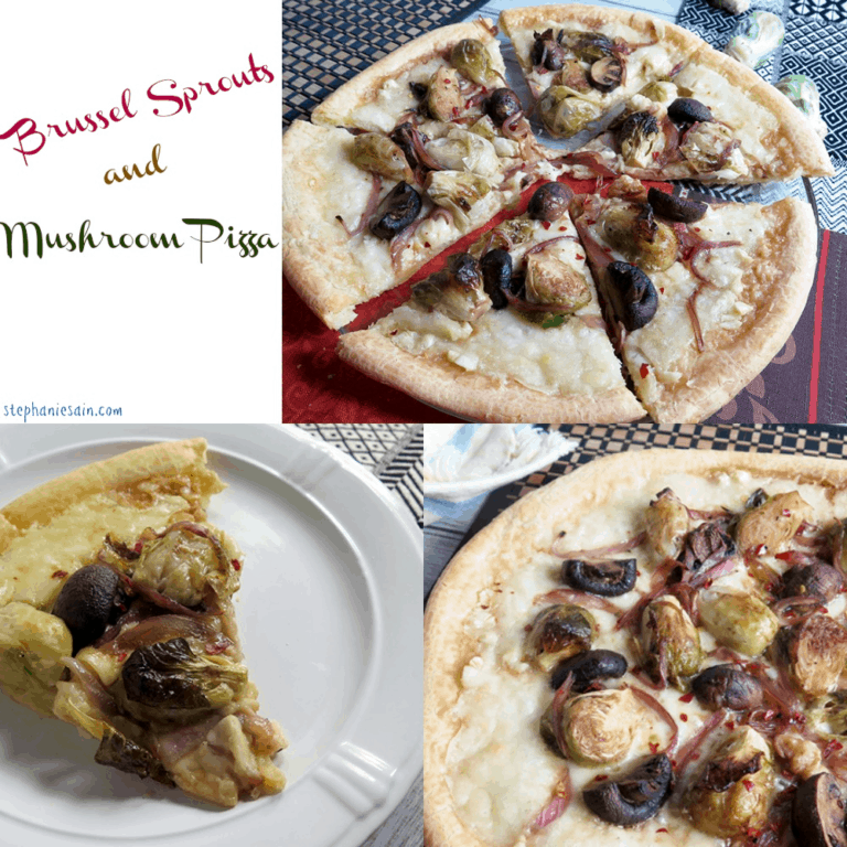 Brussel Sprouts and Mushroom Pizza Apples for CJ