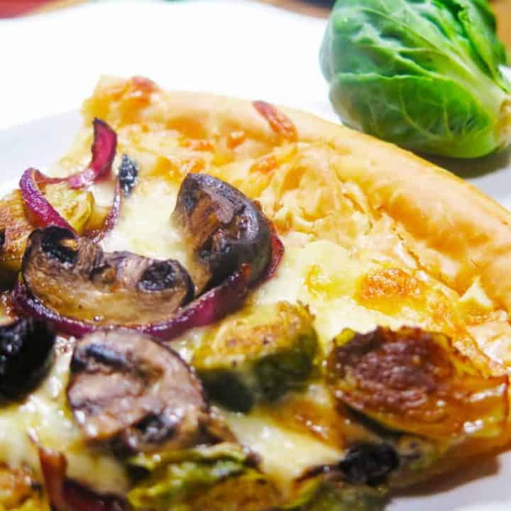 Brussel Sprouts and Mushroom Pizza Apples for CJ