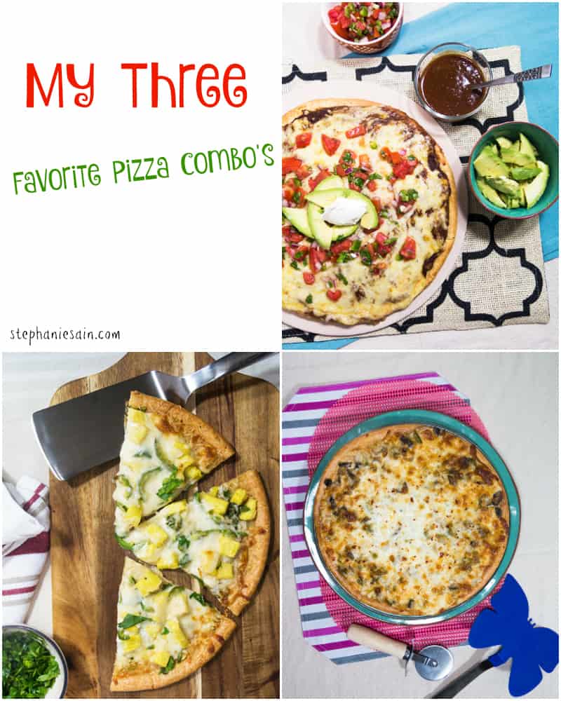 My three favorite pizza combinations