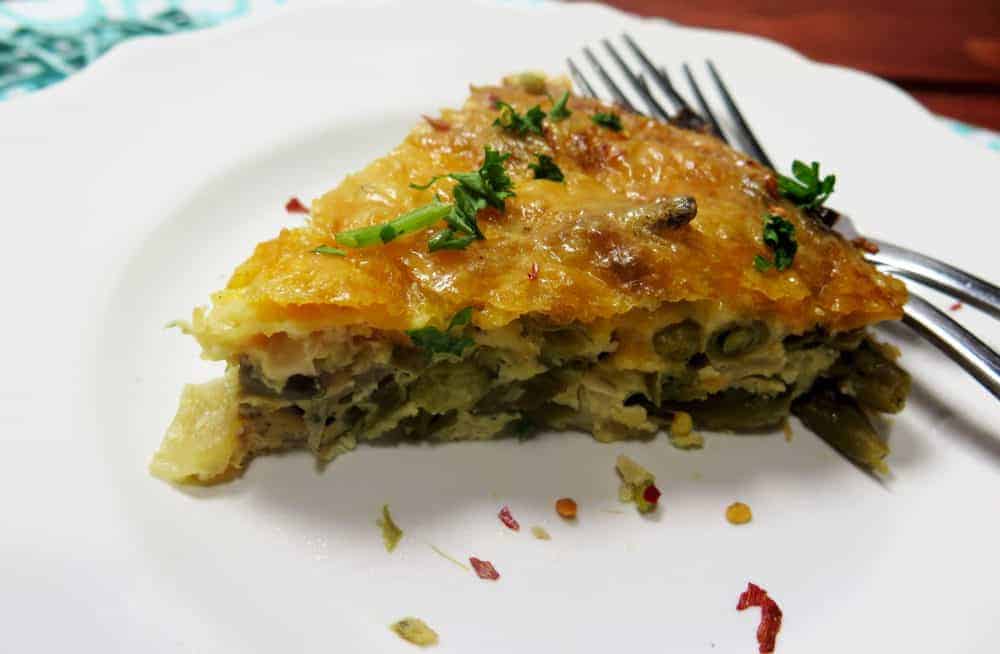 Roasted Green Bean Crustless Quiche Apples for CJ