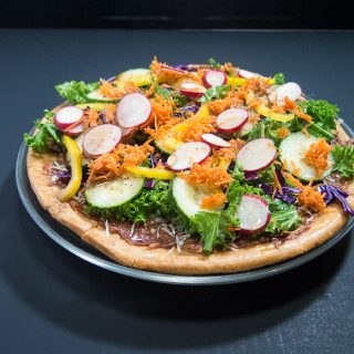 Easy Vegetable Salad Pizza