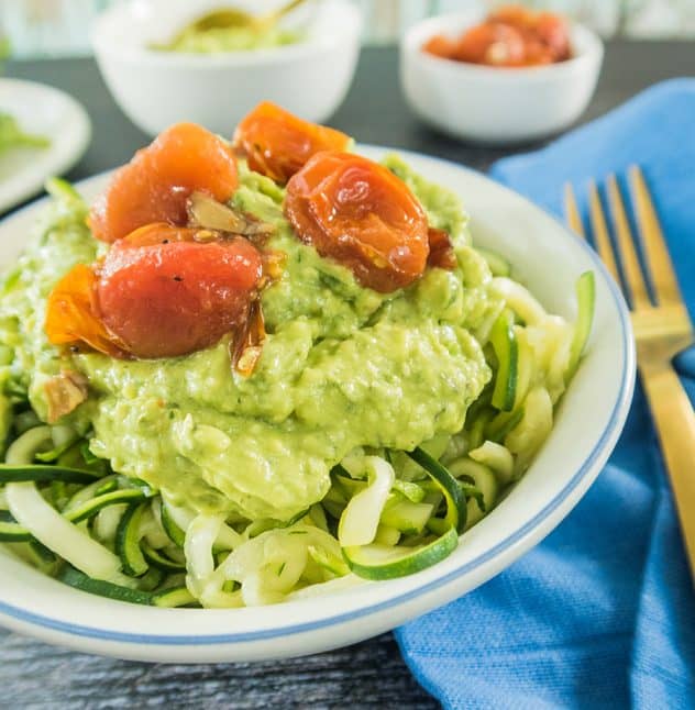 Zoodles with Avocado Cream Sauce