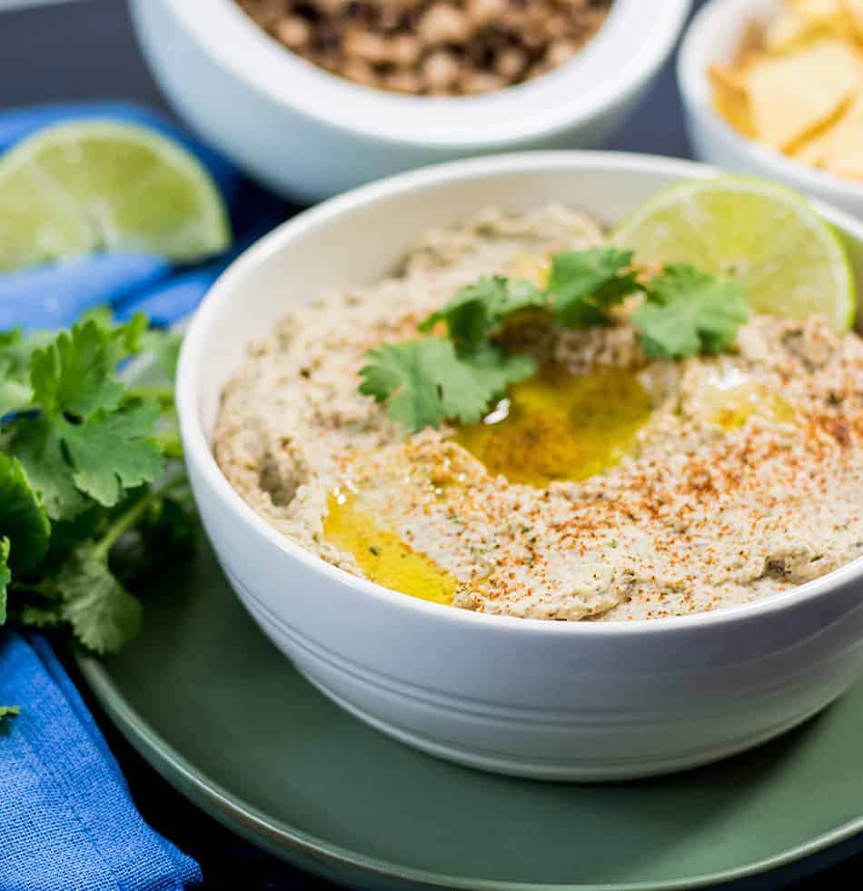 Black Eyed Pea Hummus (Vegan, Paleo & Gluten Free) Apples for CJ