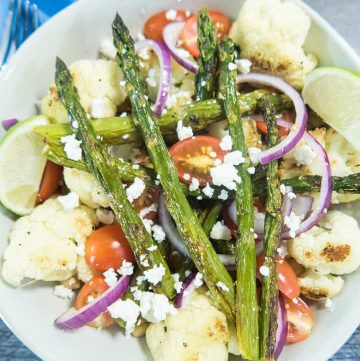 Roasted Asparagus & Cauliflower Salad (Gluten Free)