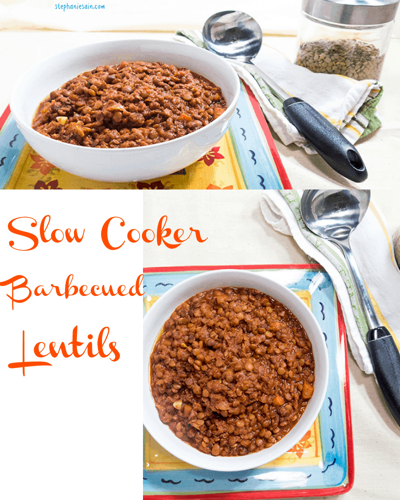 Slow Cooker Barbecued Lentils