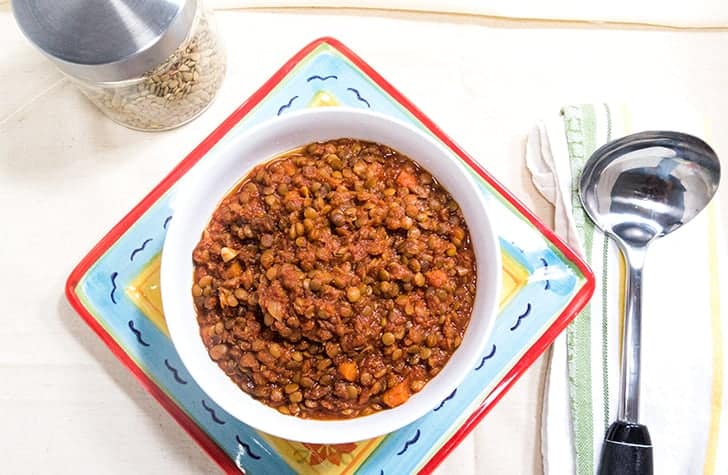 Slow Cooker Barbecued Lentils