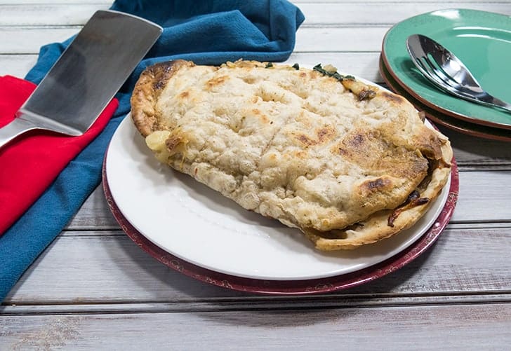 spinach mushroom calzone