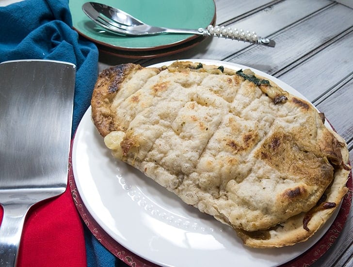 spinach mushroom calzone