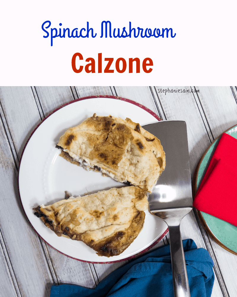 spinach mushroom calzone
