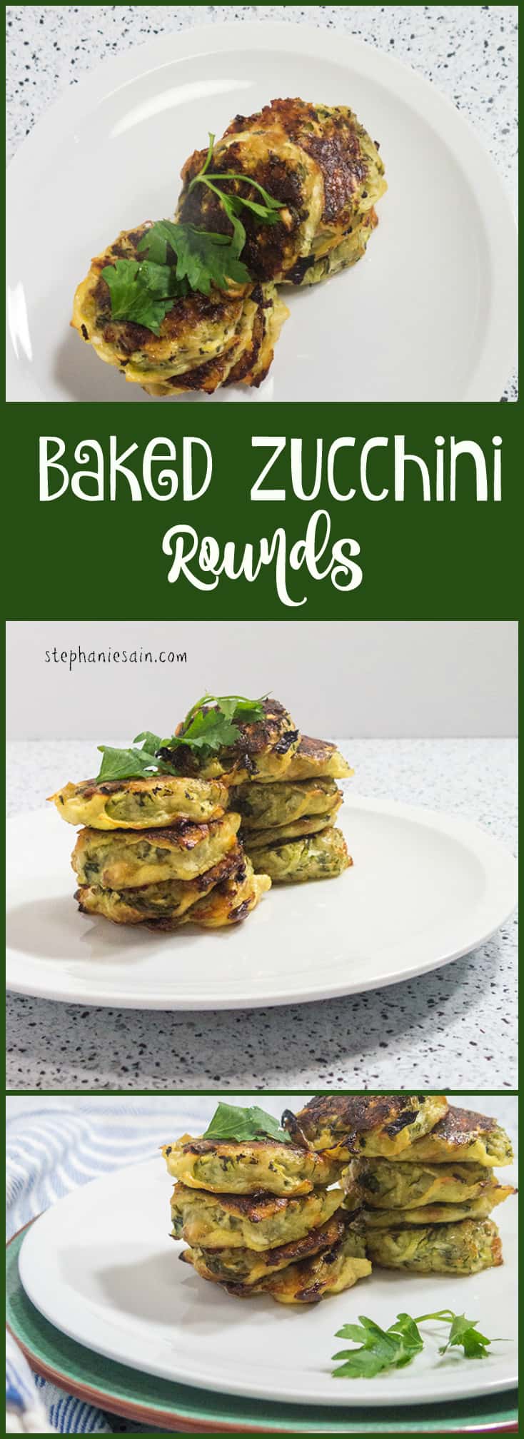 Baked Zucchini Rounds are a tasty, healthy little bite sized treat perfect with almost anything. Also great served as an appetizer. Vegetarian and Gluten Free.