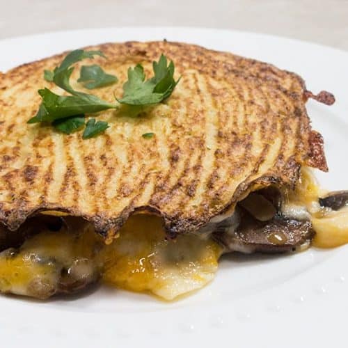 Cauliflower Tortilla Mushroom Quesadilla Apples for CJ