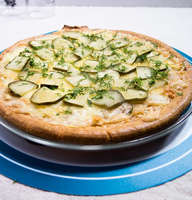  Hvitløk Elskere Dill Pickle Pizza