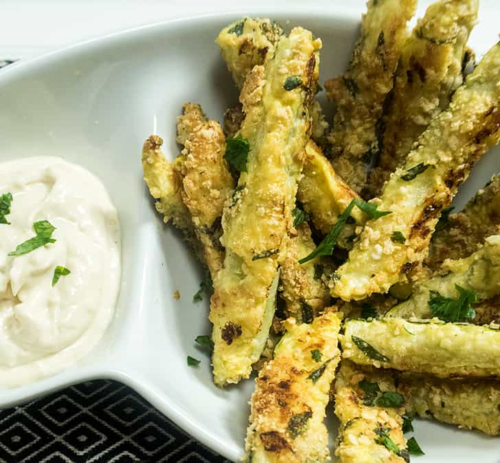 Baked Parmesan Zucchini Fries (Gluten Free) - Apples For CJ