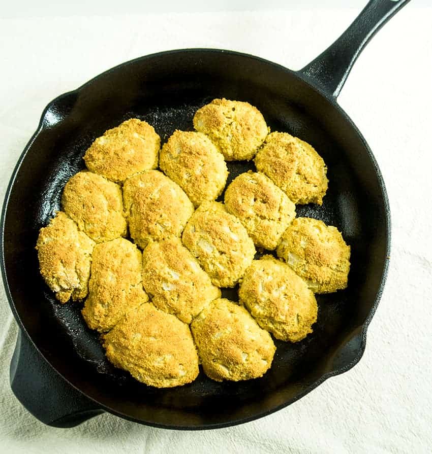 One Pan Skillet Baked Hush Puppies