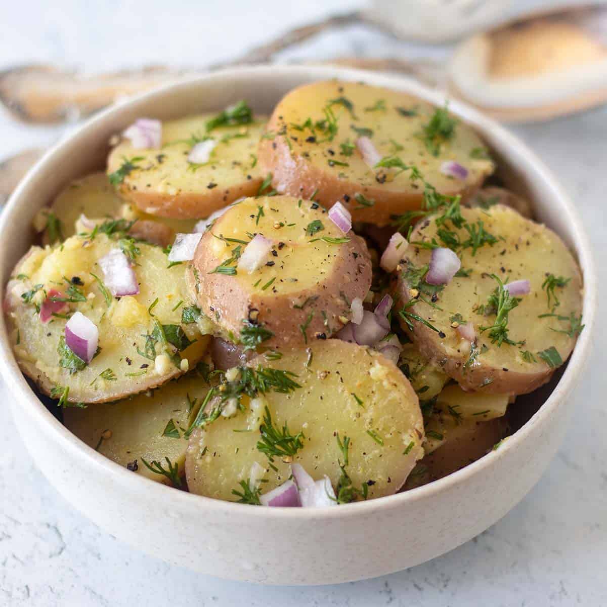 Lemon Dill Potato Salad No Mayo Apples For Cj 4942