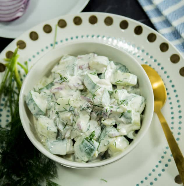 Dill Pickle Cucumber Salad