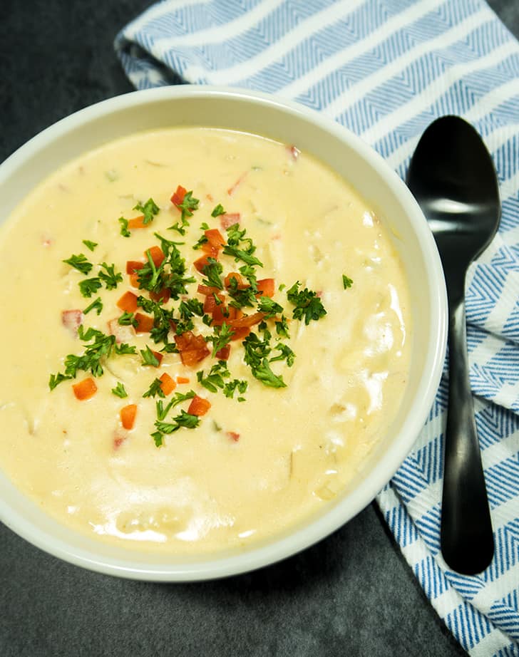 Creamy Pimento Cheese Soup