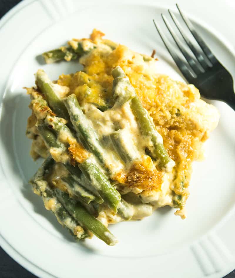 Cheesy Green Beans Au Gratin Bake