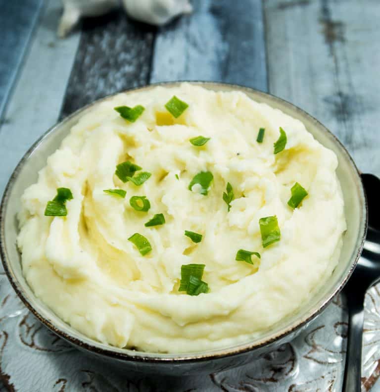 Roasted Garlic Mashed Potatoes (Gluten Free) Apples for CJ