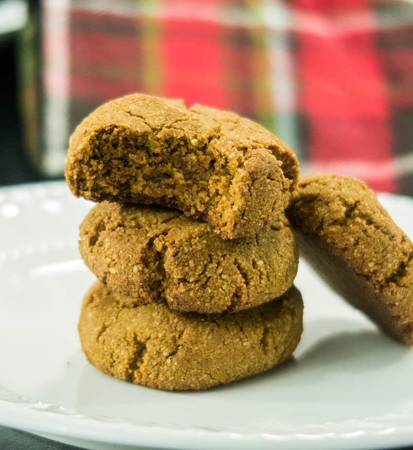 Soft Ginger Molasses Cookies (Gluten Free)