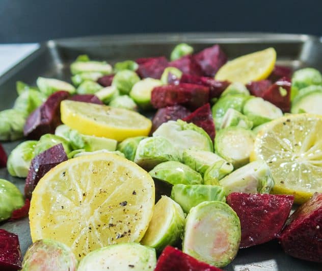Quinoa Brussels Sprouts Beet Salad