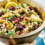 Quinoa Brussels Sprouts Beet Salad