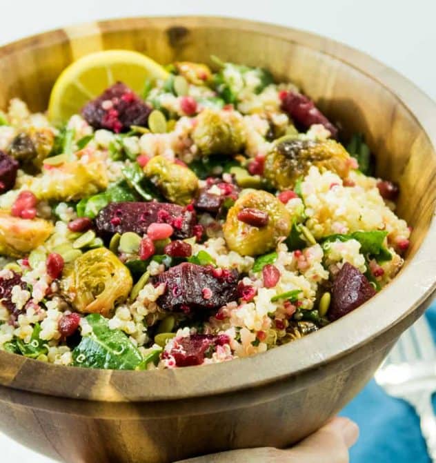 Quinoa Brussels Sprouts Beet Salad