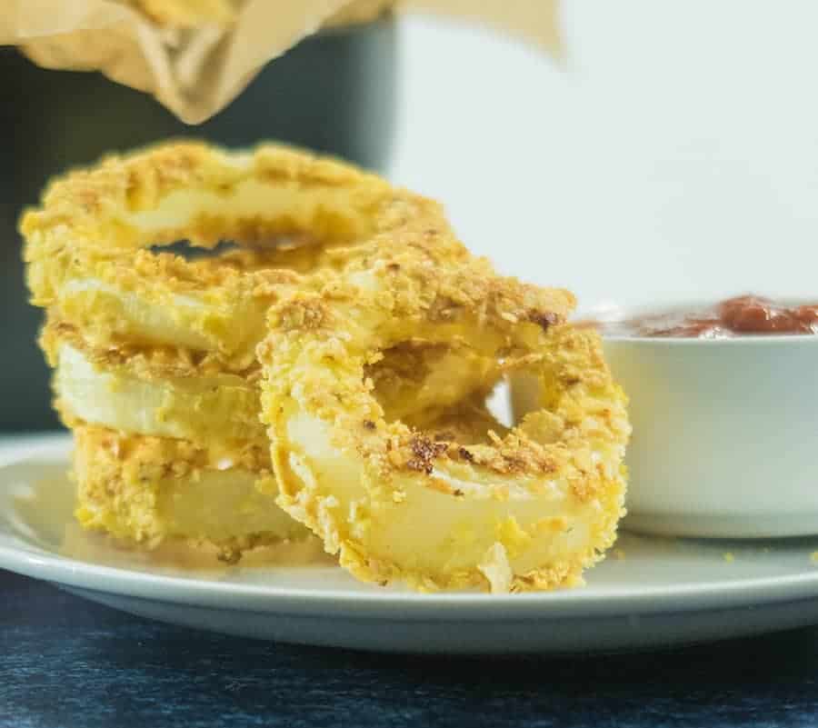 Crispy Oven Baked Gluten Free Onion Rings 