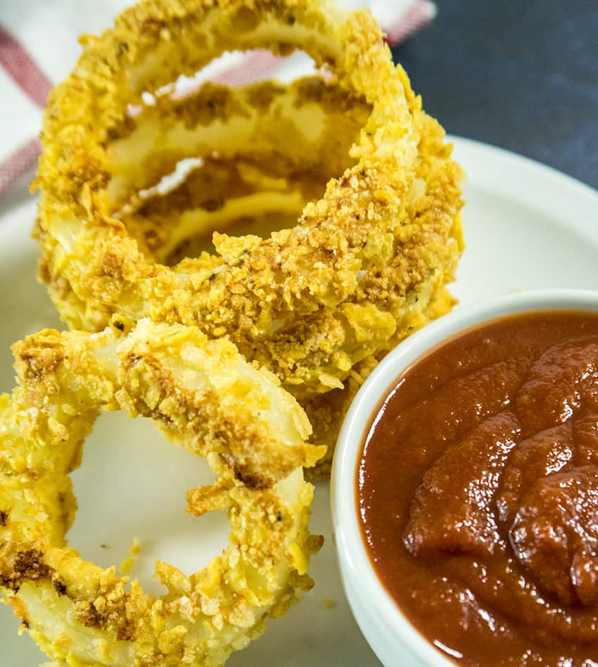 Crispy Oven Baked Gluten Free Onion Rings 