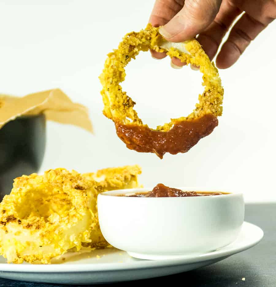 Crispy Oven Baked Onion Rings (Gluten-Free) - Apples for CJ