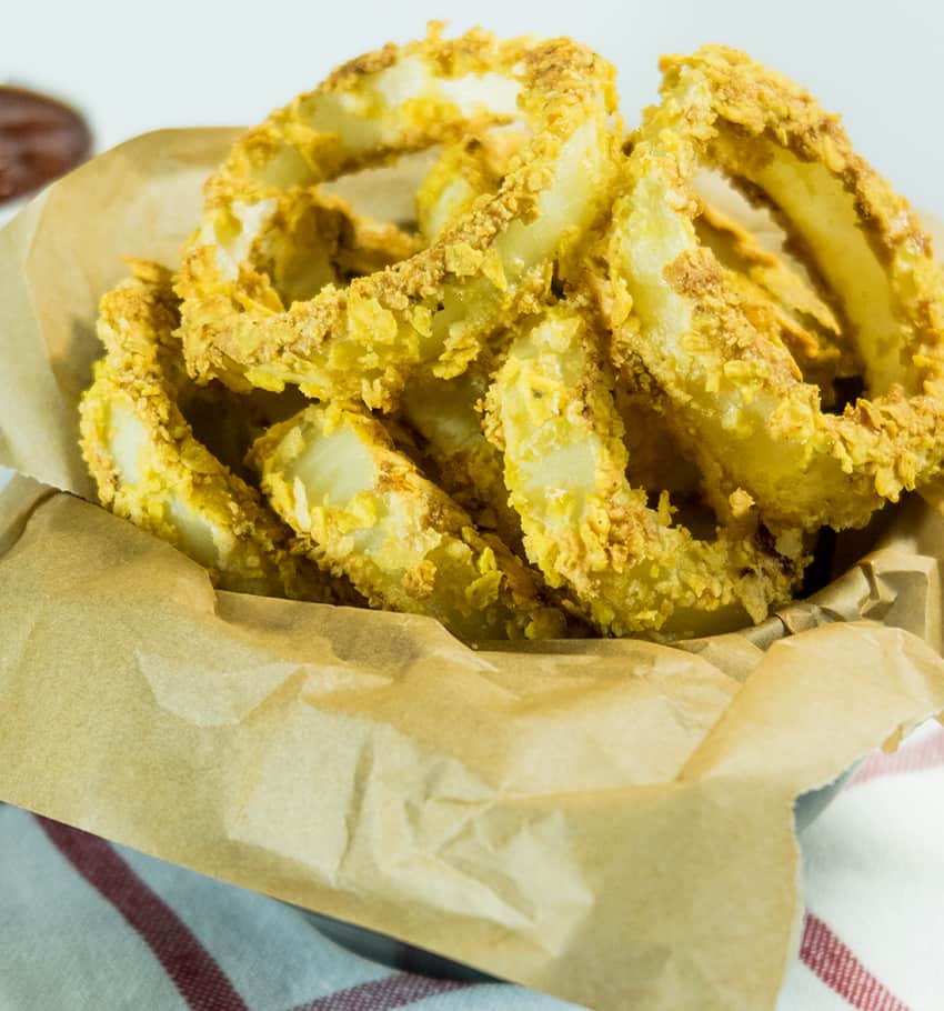 Crispy Oven Baked Gluten Free Onion Rings 