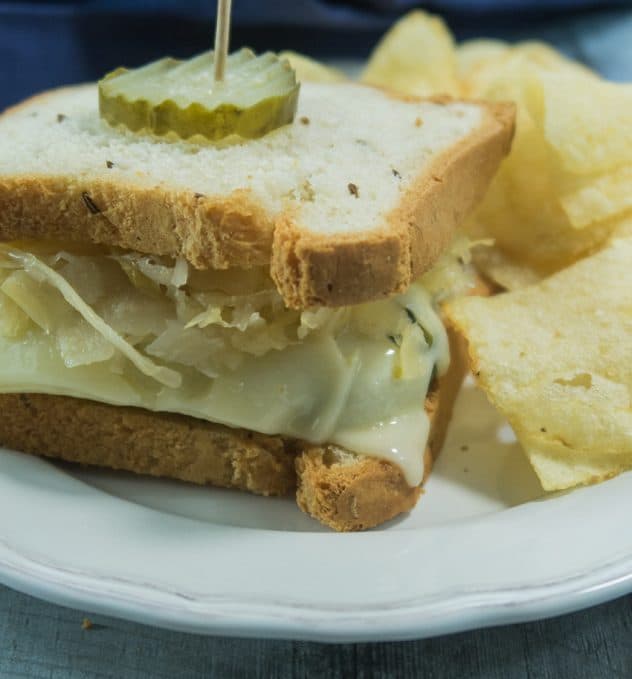 Zucchini Reuben Style Sandwich (Vegetarian)