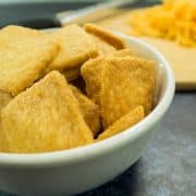 Homemade Cheddar Cheese Crackers (Gluten Free)