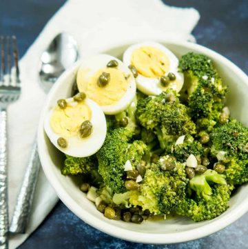 Italian Broccoli Egg Salad (Gluten Free & Low Carb)