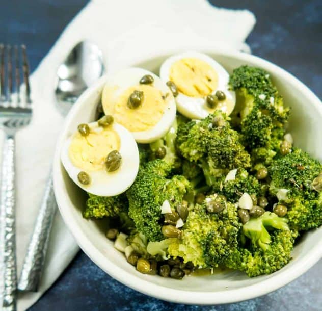 Italian Broccoli Egg Salad (Gluten Free & Low Carb)