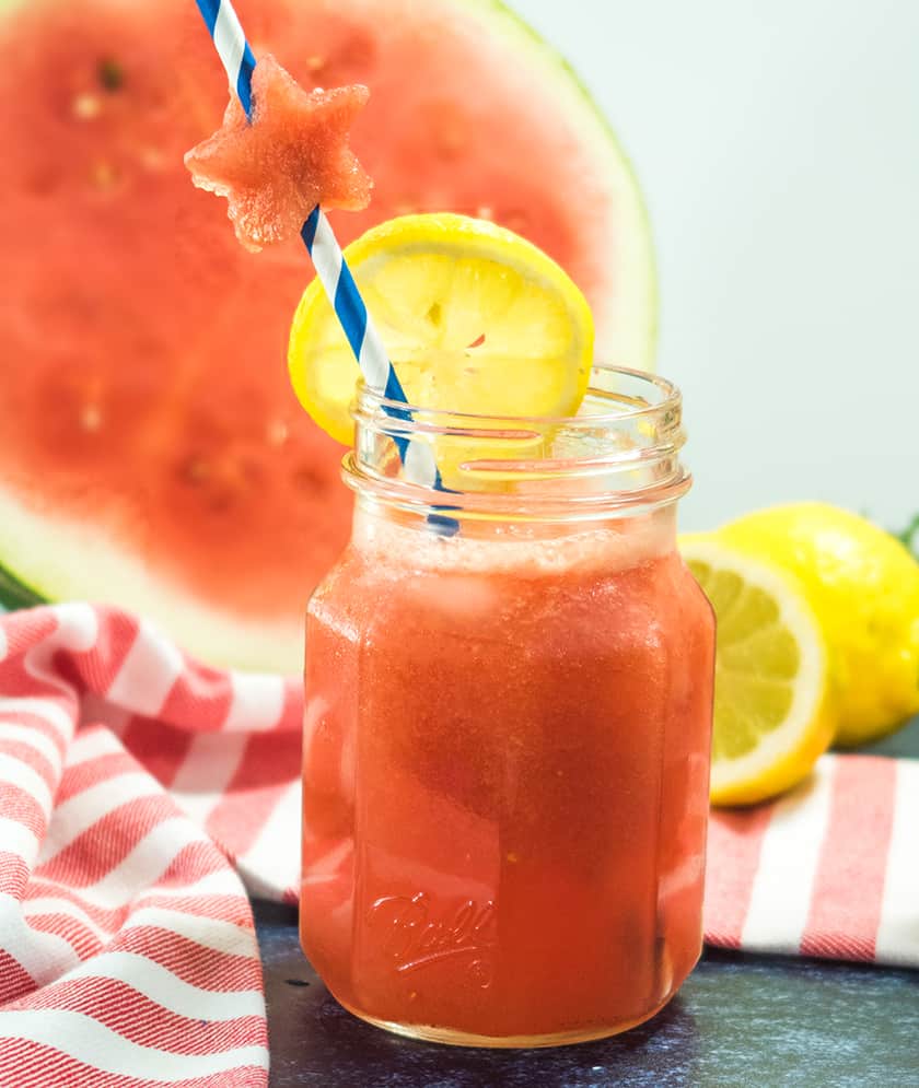 Watermelon Lemonade (Refined Sugar-Free)