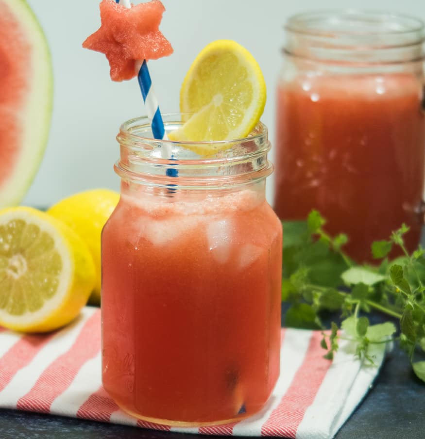 Watermelon Lemonade (Refined Sugar-Free)