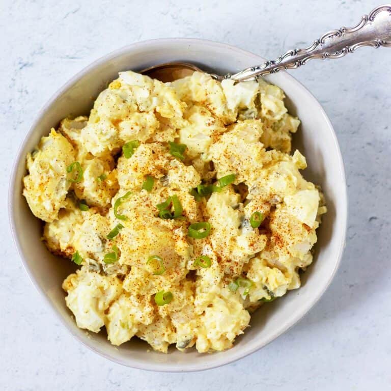 Mustard Potato Salad (Gluten Free, Dairy Free) Apples for CJ