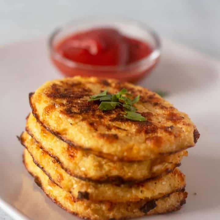 Cauliflower Hash Browns (Low Carb, Gluten Free) Apples for CJ