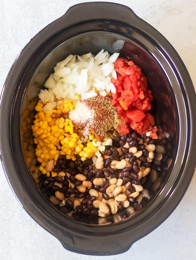 Easy Slow Cooker Taco Soup (GlutenFree, Vegetarian) Apples for CJ