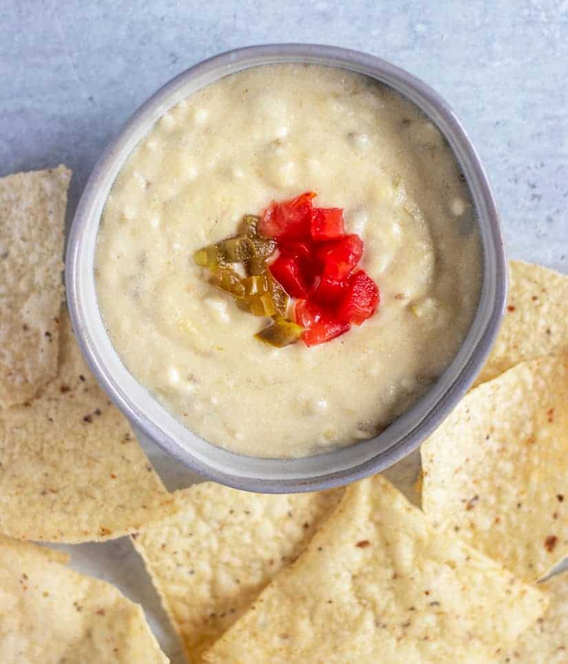 Queso Blanco and tortilla chips