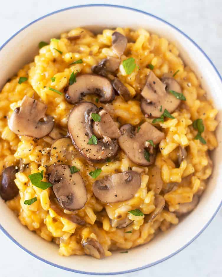 Mushroom risotto 