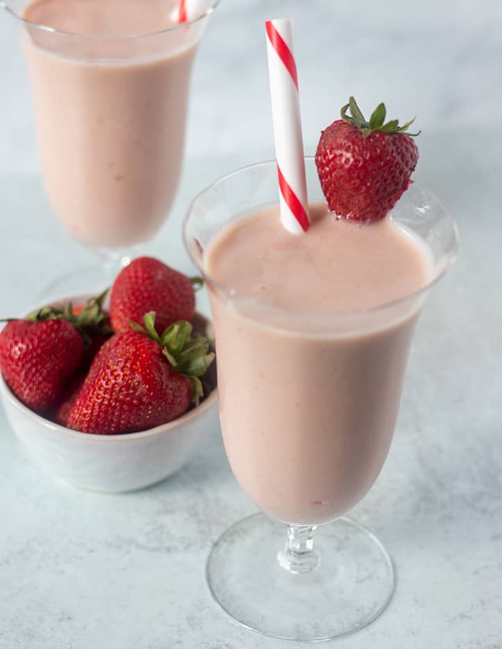 Strawberry Milkshake Recipe (gluten-free, Vegan) - Apples For Cj