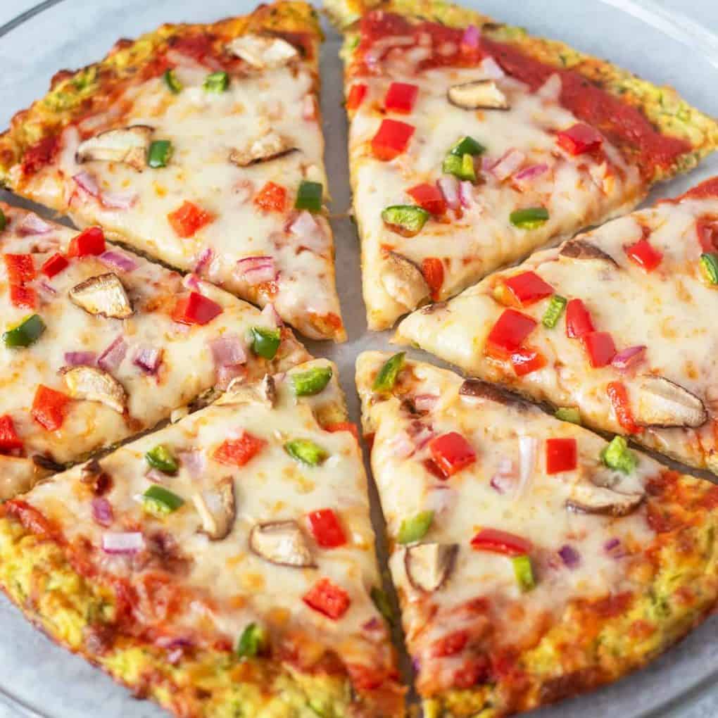 Zucchini Pizza Crust (GlutenFree, LowCarb) Apples for CJ